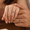 925 Silver LOVE Block Letter Rose Gold Couple Rings
