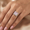 925 Silver Lumina Pretty Pink CZ Silver Ring for Women