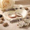 925 Silver Love Engraved Rose Gold Couple Rings  