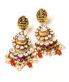 925 Silver Saanvi Jadau Silver Earrings for Women