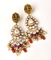 925 Silver Saanvi Jadau Silver Earrings for Women