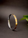 925 Silver Plain Gold Finish Kada for Men | Polished