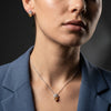 925 Silver Regal Heart Crown Pendant Set for Women