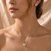 925 Silver Saanvi Golden Glow CZ Pendant Set for Women