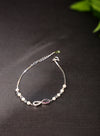 925 Silver Pearl and Infinity CZ Bracelet for Women