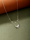925 Silver Butterfly Daily Wear Pendant Chain for Women