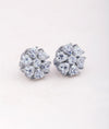 925 Silver Heart CZ Stud Earrings for Women