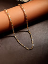 925 Silver Gold Plated Bar Link Chain for Men