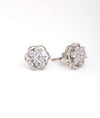 925 Sterling Silver Floral Stud Earrings for Women