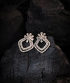 Dianelle Bloom CZ Silver Stud Earrings