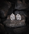 Orellis Round CZ Silver Stud Earrings