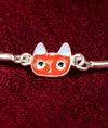 Sunny Sterling Silver Enamelled Kitten Baby Bracelet