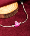 925 Silver Peeka Enamelled Bird Baby Bracelet
