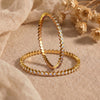 925 Silver Sona Gold-Plated Silver Bangles