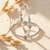 925 Silver Rajat Harmony CZ Partywear Bangles for Women