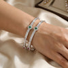 925 Silver Rajat Harmony CZ Partywear Bangles for Women
