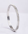 925 Silver Prabha Double-Row CZ Bangle for Women