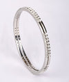 925 Silver Prabha Double-Row CZ Bangle for Women