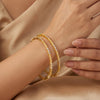 925 Silver Noorani Gold Plated Bangles for Women