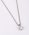 Celestia Solitaire Spark Silver Pendant Chain