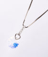 Radiant Crystal Heart Silver Pendant Chain