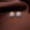 925 Sterling Silver Floral Stud Earrings for Women