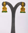 925 Silver Madhavi Gold-Plated Temple Jhumkas for Women