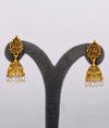 925 Silver Parampara Temple Jhumkas for Women
