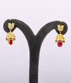 925 Silver Kamala Gold-Plated Jhumka Earrings for Women