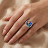 925 Sterling Silver Neelaya CZ Party Ring for Women