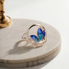 925 Sterling Silver Neelaya CZ Party Ring for Women
