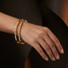 925 Sterling Silver Nivya Temple Stone Bangles
