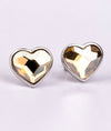 925 Silver Aarika Heart CZ Earrings for Women