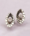 925 Silver Akshi Geometric Eye CZ Studs for Women