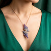 925 Silver Exotic Bird Pendant Statement Chain for Women
