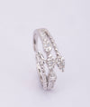 925 Sterling Silver Aura Cascade CZ Party Ring