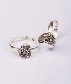 925 Silver Kavya Paisley Design Women's Toe Rings