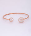 925 Sterling Silver Dual Radiance CZ Italian Kada