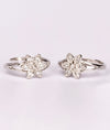925 Silver Aastha Floral Fancy Toe Rings for Women
