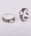 925 Silver Amara Oxidized Toe Everyday Wear Rings