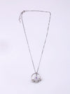 925 Sterling Silver CZ Charm Pendant Chain for Women
