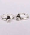 925 Silver Dhruv Contemporary Style Women's Toe Rings
