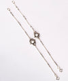 925 Silver Moksha Antique Floral Snake Chain Kids Anklets
