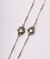 925 Silver Moksha Antique Floral Snake Chain Kids Anklets