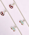 925 Silver Khushi Novelty Charm Anklets