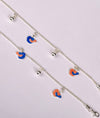Rangoli Enamel Silver Charm Anklets