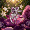 925 Sterling Silver Dual Floral Party CZ Ring for Women