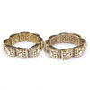 925 Silver Noor Jadau Wedding Bangles for Women