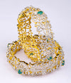 925 Silver Aabha CZ Wedding Bangles for Women
