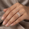 925 Sterling Silver Italian Wrap Ring for Women